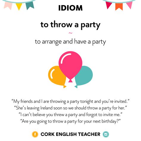 Party Idioms – english.